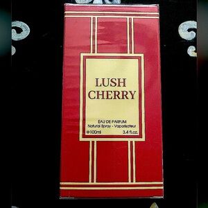 Lush Cherry Eau de Parfum gorgeous red glass bottle